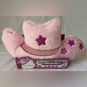 Mimicoco Pink Plush Cowgirl Hat